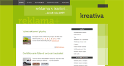 Desktop Screenshot of kreativa.cz