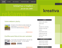 Tablet Screenshot of kreativa.cz